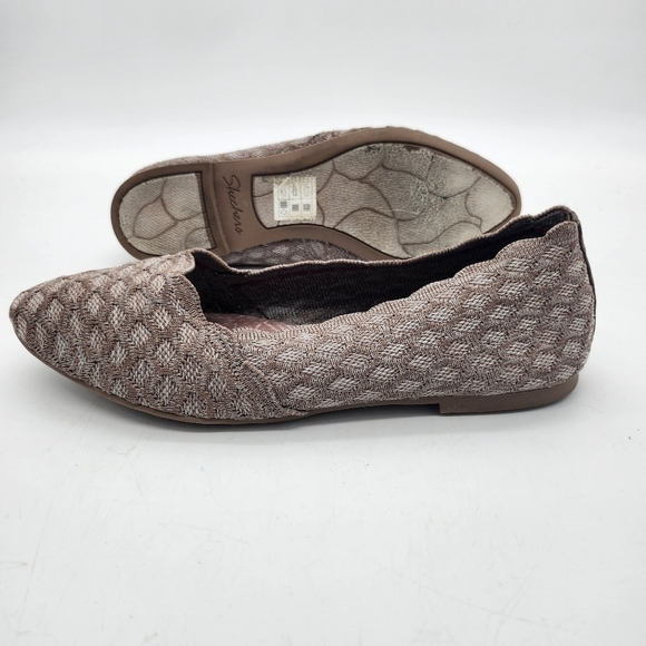 Skechers Shoes Women 8 Cleo Honeycomb Fabric Pointed Toe Flats - Picture 13 of 13